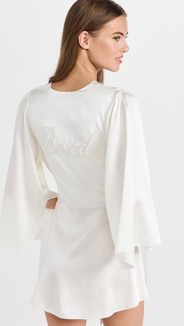 Fleur du Mal Embroidered Angel Sleeve Robe | SHOPBOP | Shopbop