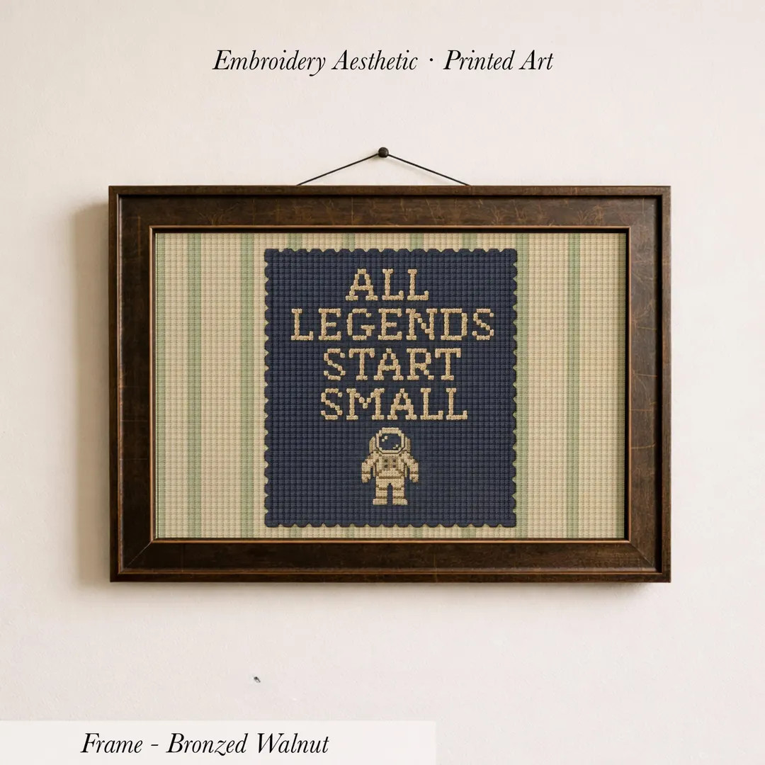 All Legends Start Small\u2122 Astronaut Space Print Nursery Wall Art \u2219 1972 - Etsy | Etsy (Global)