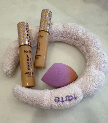 Get TWO shape tape creamy concealers with sponge and headband from @QVC for $44.98 + 20% off today only with code 20NEWQ for new customers. I use shade medium for color reference- this is a hydrating creamy full coverage concealer that doesn't set into fine lines! #loveqvc #ad

#LTKSaleAlert #LTKBeauty