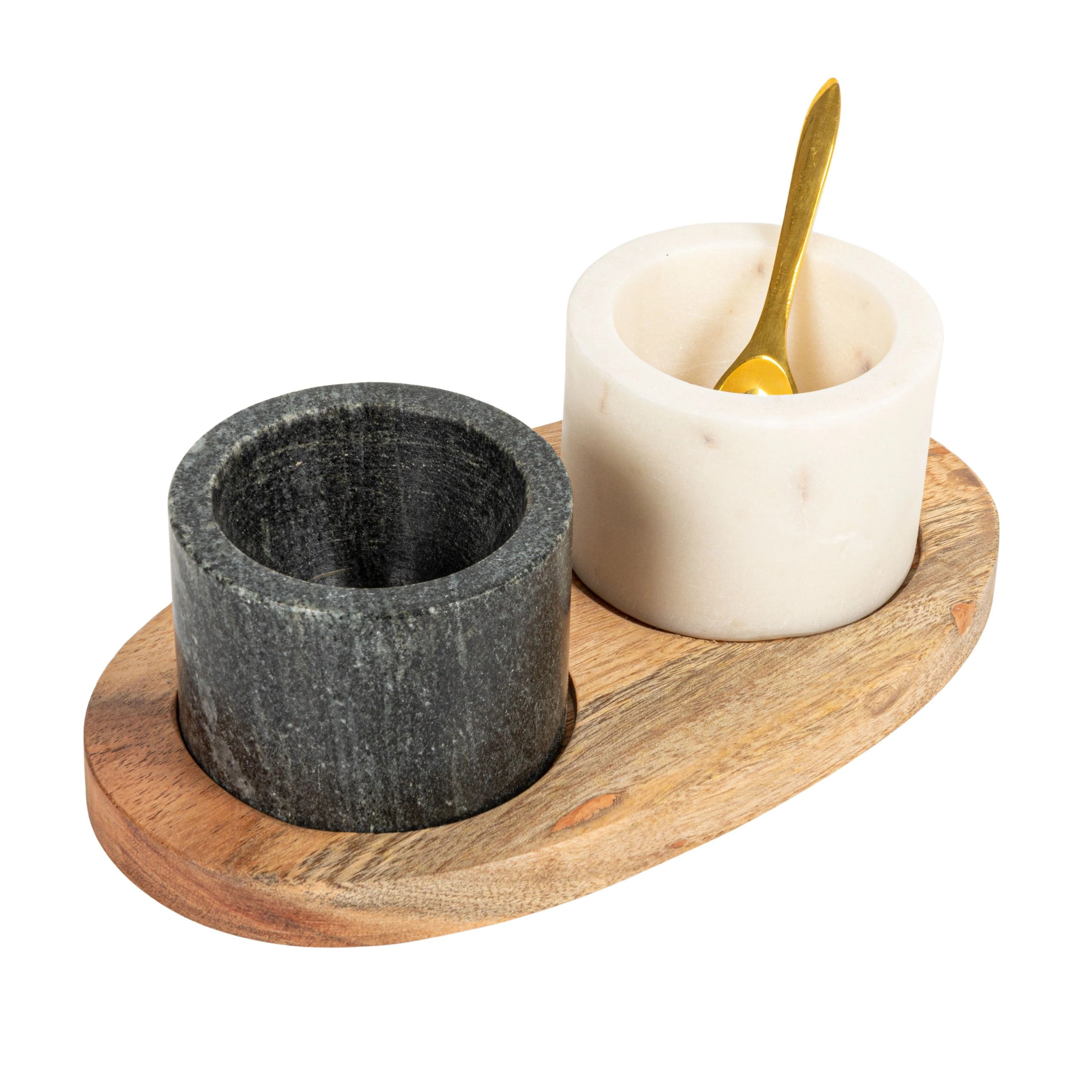 Ramessu Round Marble Condiment Server | Birch Lane
