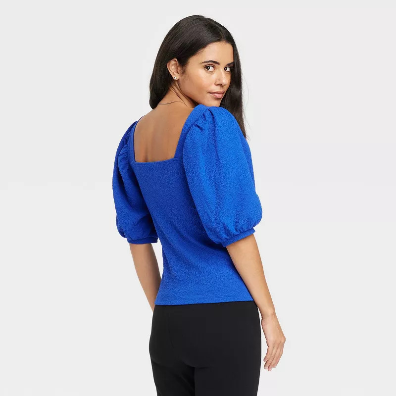 Women's Puff Elbow Sleeve Top - A New Day™ | Target