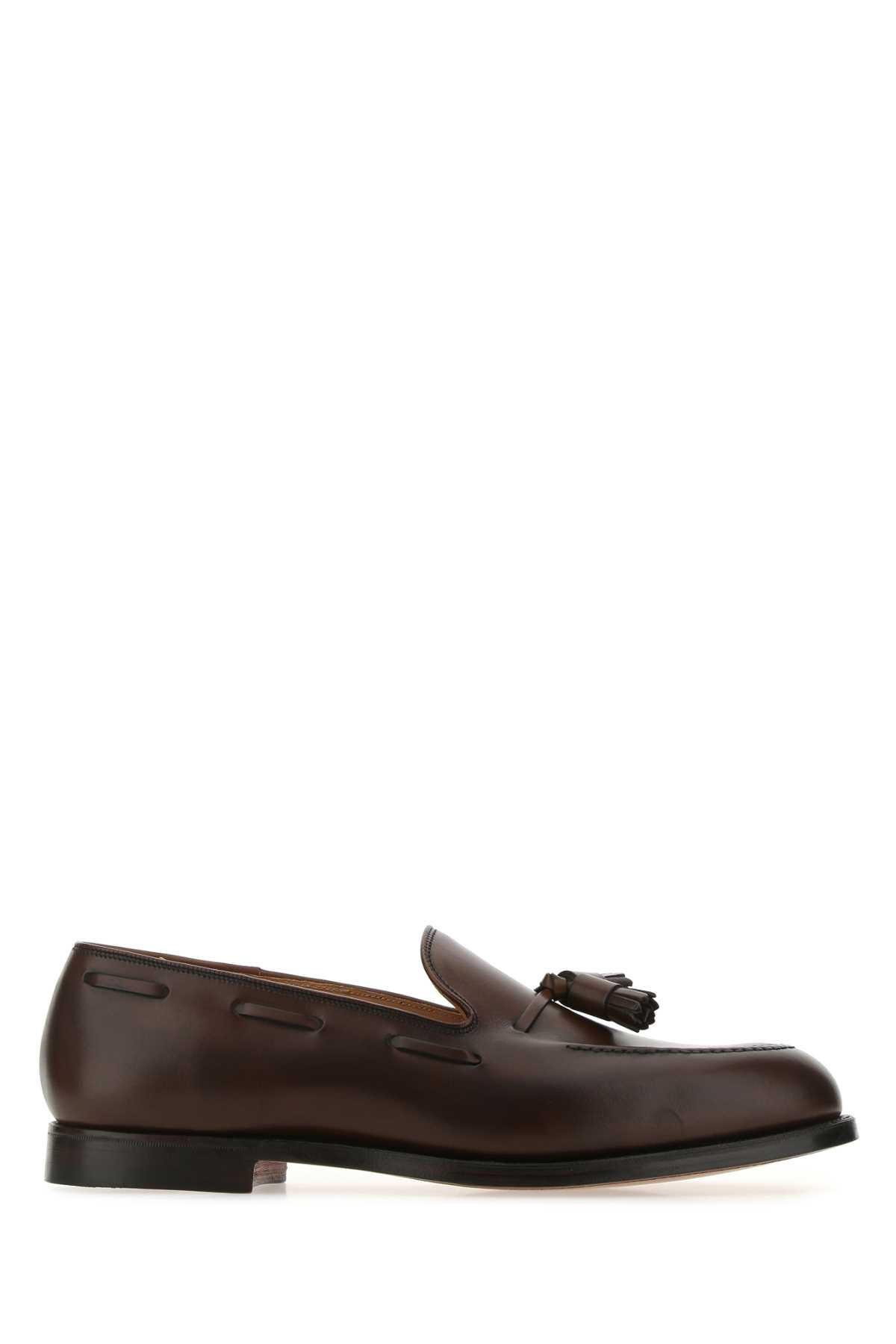Crockett & Jones Chocolate Leather Cavendish 2 Loafers | Italist.com US