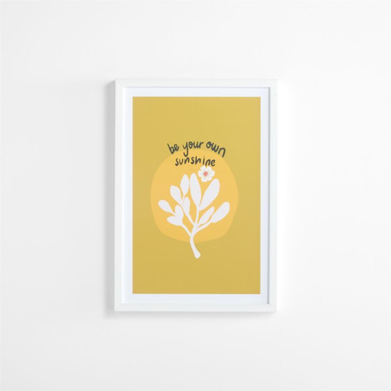 Be Your Own Sunshine Framed Wall Art + Reviews | Crate & Kids | Crate & Barrel