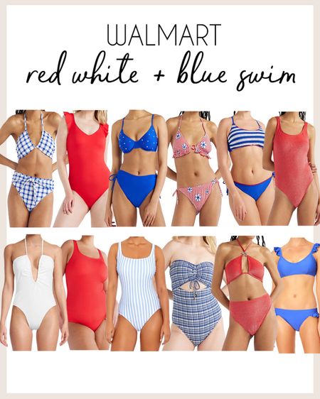 Red white and blue swimsuits from Walmart! 

#walmartswim

Walmart finds. Walmart fashion. Walmart swim. Walmart summer style. MDW style. Memorial Day weekend outfit. Red white and blue swimsuit  

#LTKSeasonal #LTKStyleTip #LTKSwim