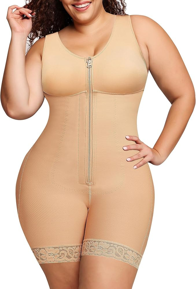 SHAPELLX Shapewear Tummy Control for Women Post Surgery Body Shaper Thigh Slimmer Bodysuit Compre... | Amazon (US)