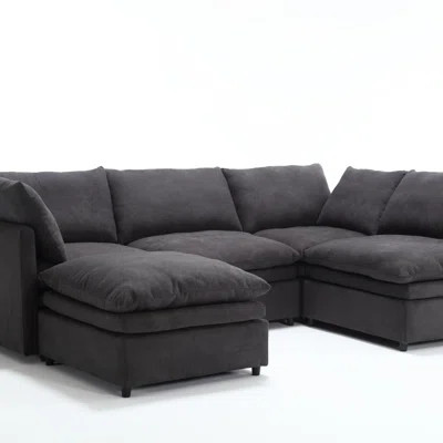 Modern U-Shaped Sectional Sofa ,5-Seat Upholstered Sofa Furniture,Sleeper Sofa Couch With Chaise Lounge For Living Room,Apartment (Sectional) | Wayfair North America