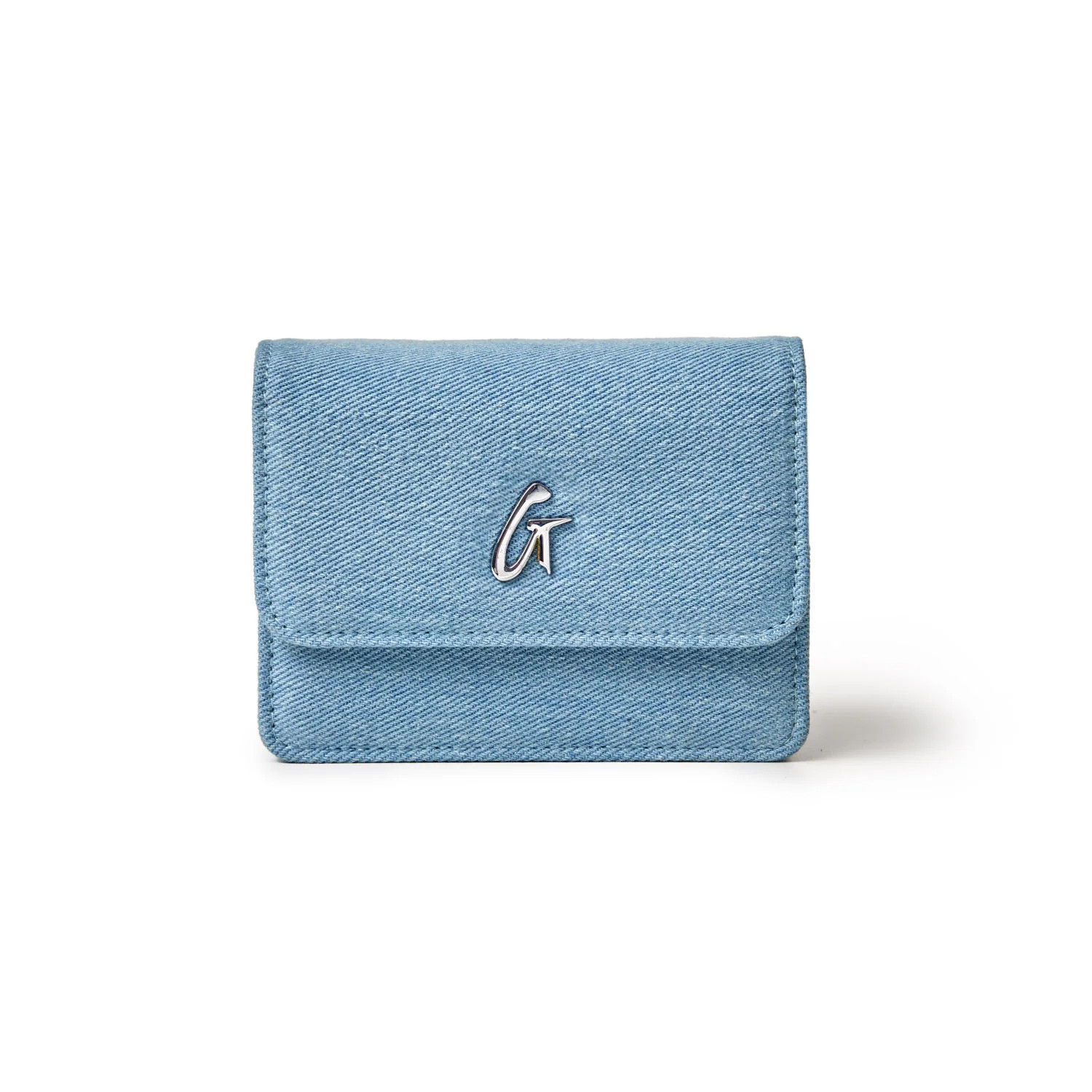 MINI DENIM SILVER WOC | Glam-Aholic Lifestyle