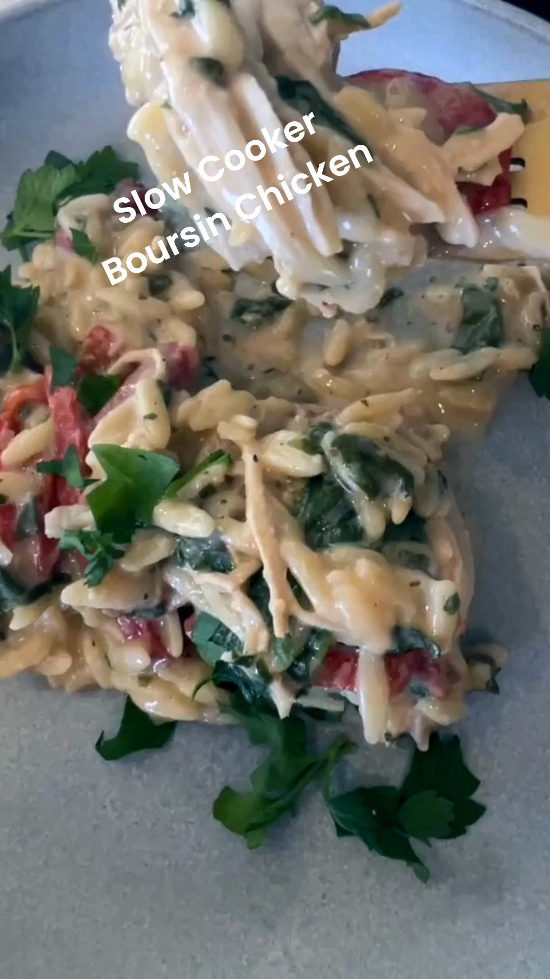 This easy slow cooker recipe will be on regular rotation in your home.  Tender shredded chicken, with a creamy Boursin cheese sauce amped up with roasted red peppers, artichokes & orzo (a rice shaped pasta).  😊 Pretty much hands off, but all hands are in when it comes to gobbling this up.   So delicious! 🩷
Check out the simple here on TKFoodie.com - https://www.taylorkitchen.net/recipes/slow-cooker-boursin-chicken-with-orzo 

All the things to get you started are here on my LTK. 

 #LTKfoodie #LTKvlog #LTKHome