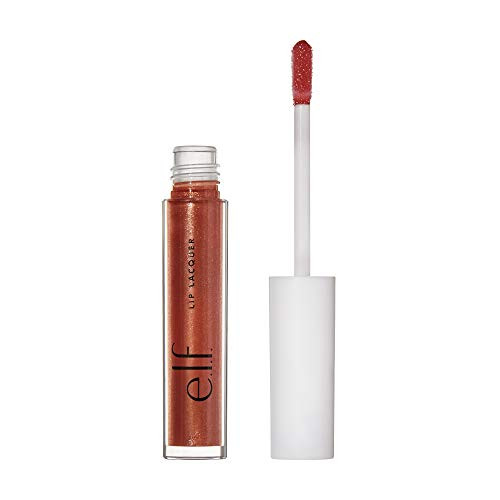 e.l.f, Lip Lacquer, Moisturizing, Shiny, Non-Sticky, Long Lasting, Provides Maximum Color, Glides On | Amazon (US)