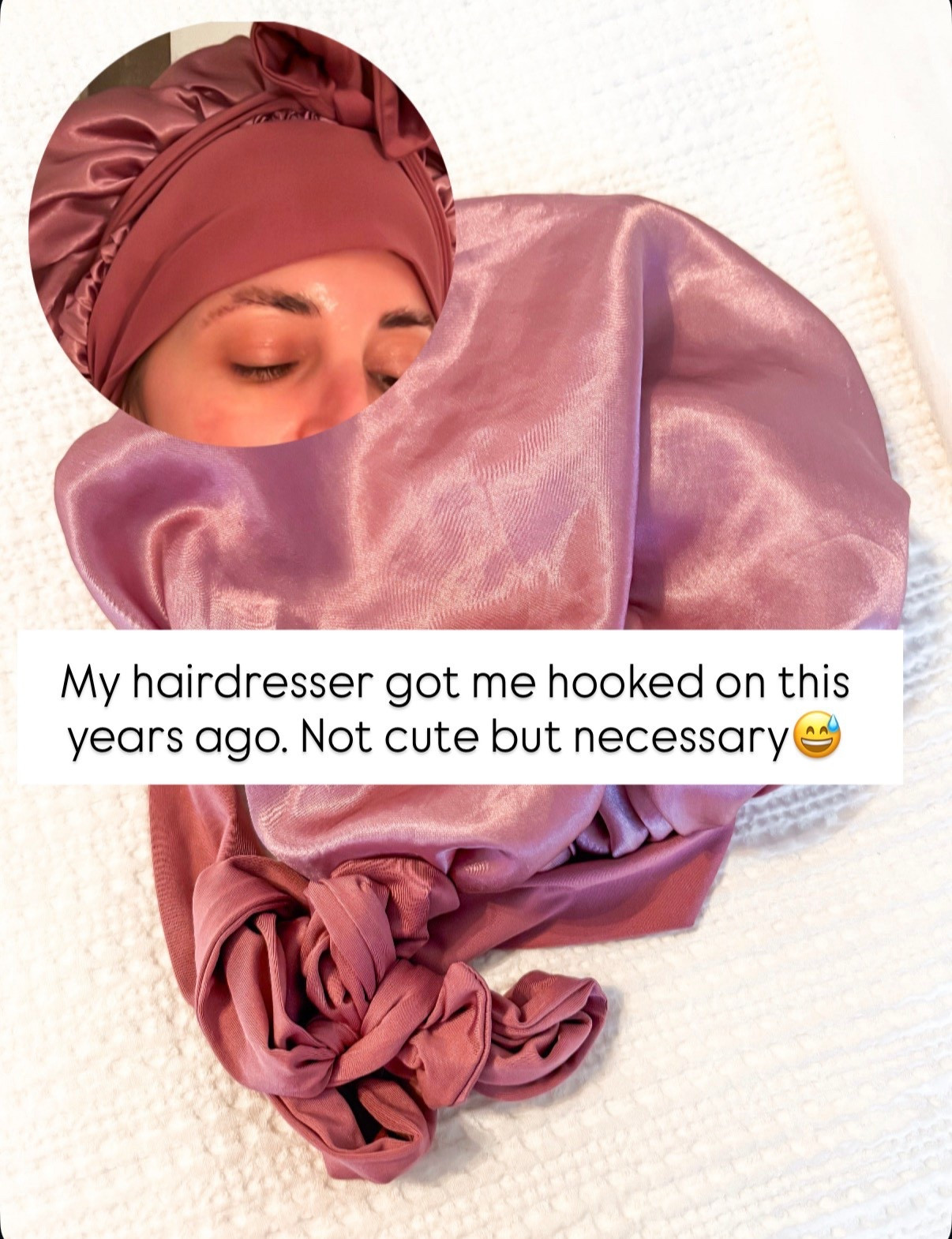 Unsexy things I do to look and feel my best! Self care. Anti-aging. Love my silk hair bonnet at night when I sleep. Helps prevent breakage and frizz. 

#LTKselfcare #LTKmorningroutine #LTKBeauty