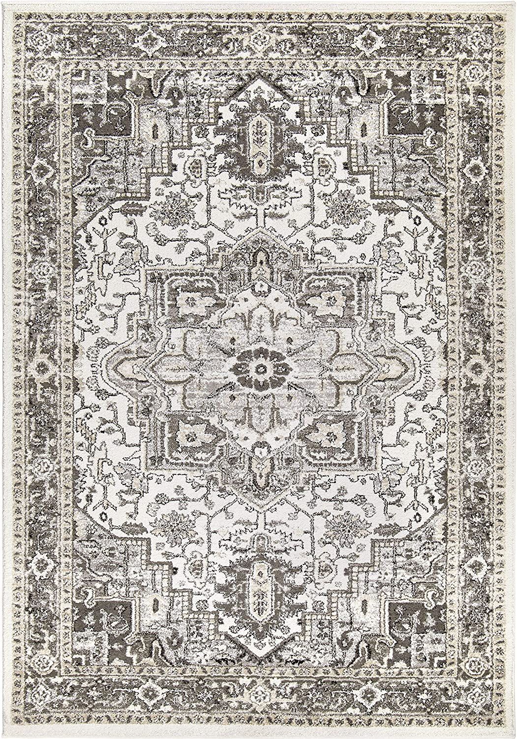 Orian Rugs Lone Star Belle Natural 63"X90" Area Rug, 5'3" x 7'6", Gray | Amazon (US)