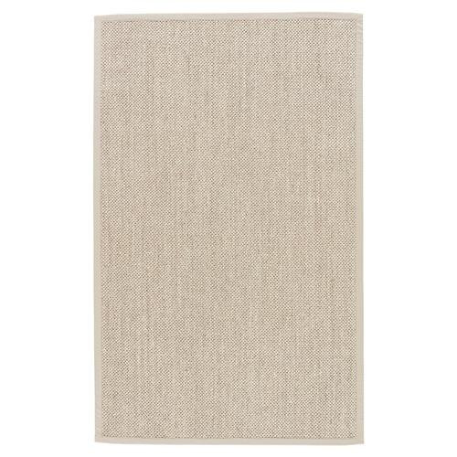 Jaipur Living Naturals Sanibel Modern Beige Ivory Sisal Solid Border Rug - 5'x8' | Kathy Kuo Home