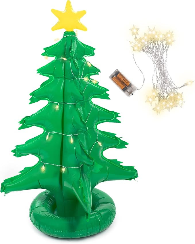 First Christmas Tree | Inflatable 4 ft. Christmas Tree Toy | Christmas Tree with Star Lights | PV... | Amazon (US)