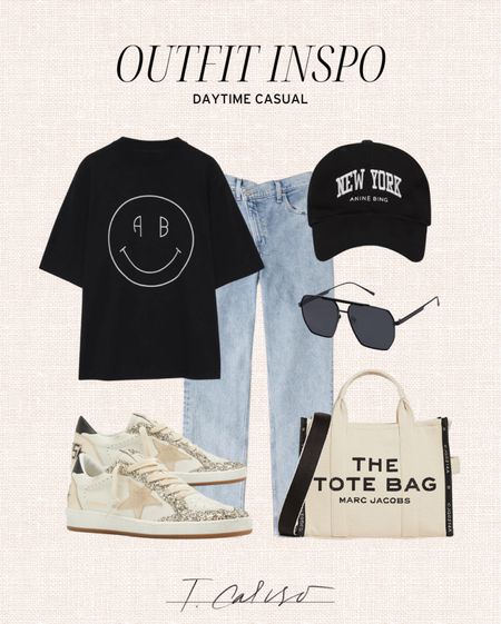 Causal outfit inspiration 

Anine bing, Marc jacobs tote, amazon finds, amazon fashion, golden goose sneakers, Abercrombie jeans, amazon sunglasses, amazon fashion finds 

#LTKunder100 #LTKunder50 #LTKstyletip