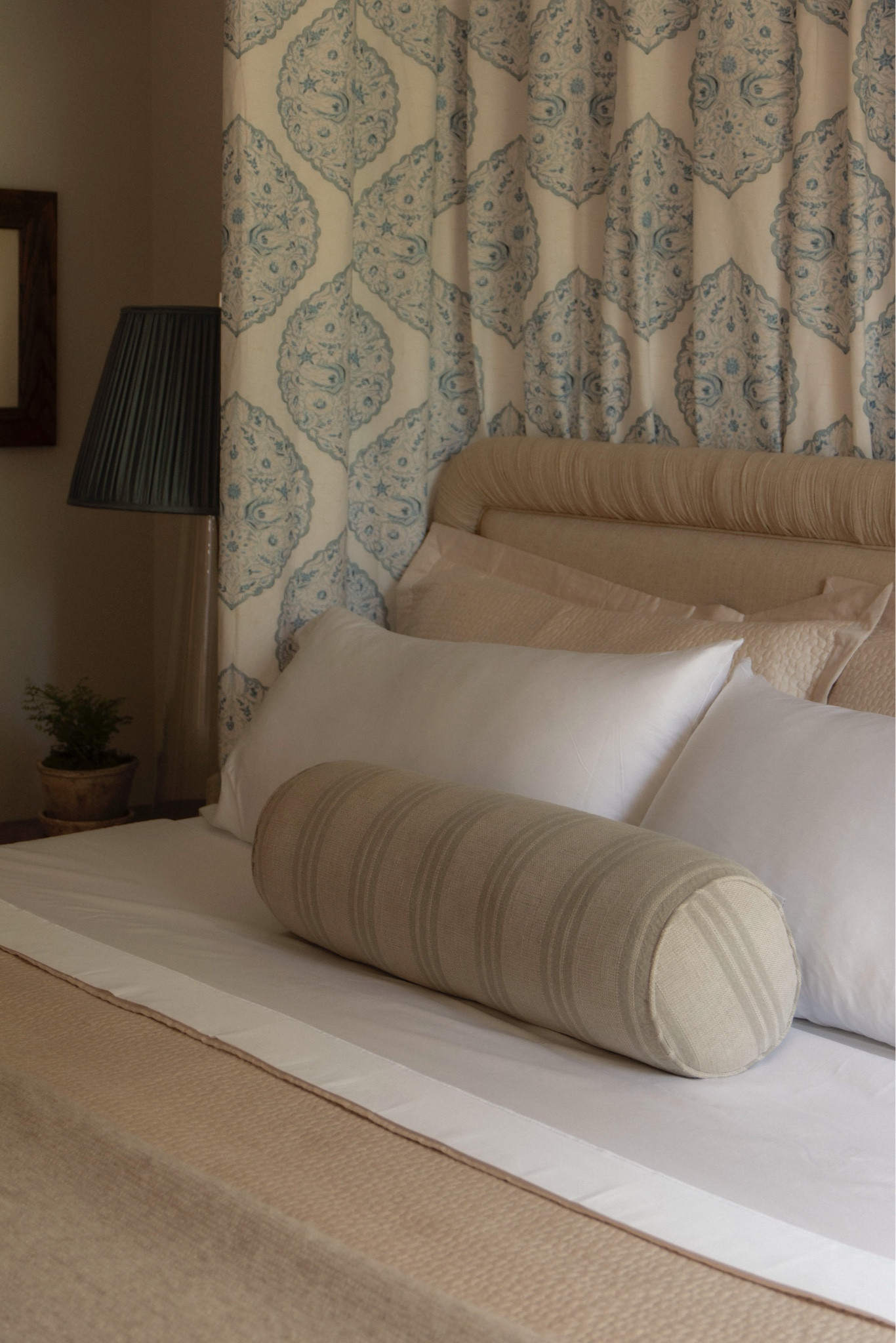 The luxury bedding from Peacock Alley I used in my bedroom, including the best sateen sheets and cream quilted shams and coverlet, plus a beige extra long lumbar pillow for King bed 

#LTKHome #LTKStyleTip