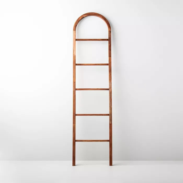 Arched Wood Blanket Ladder Rack Brown - Hearth & Hand™ with Magnolia | Target