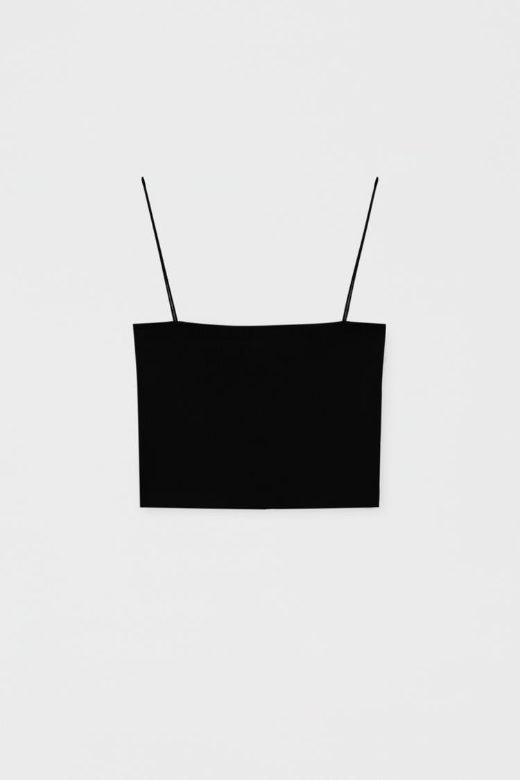 Basic crop top met smalle bandjes | PULL and BEAR NL