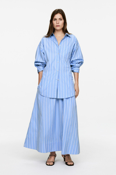 Poplin Skirt – Blue/White – Women – ARKET GB | Arket UK