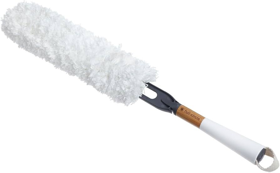 Full Circle - FC14603W Dust Whisperer Washable Microfiber Duster with Replaceable Head, White | Amazon (US)