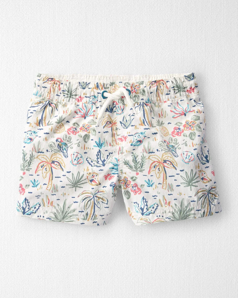 Little Planet Toddler Boy Recycled Swim Trunks in Tropical Paradise 2T Tropical Paradise | Carter's Inc