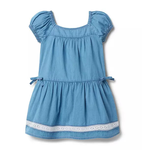 The Denim Puff Sleeve Dress | Janie and Jack