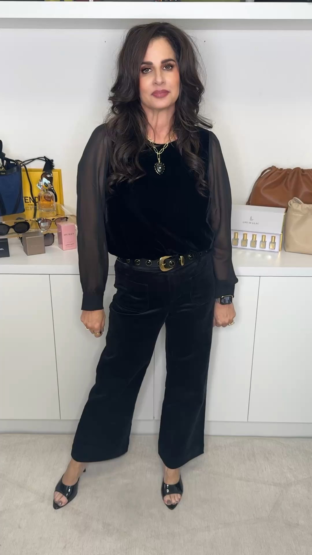 Velvet top and pants . Love for the season of the holidays. Top is an XS , pants 25 . 
#velvetstyle #jcrewstyle #holidaystyleinspo #datenightlook 



#LTKOver40 #LTKStyleTip #LTKPetite