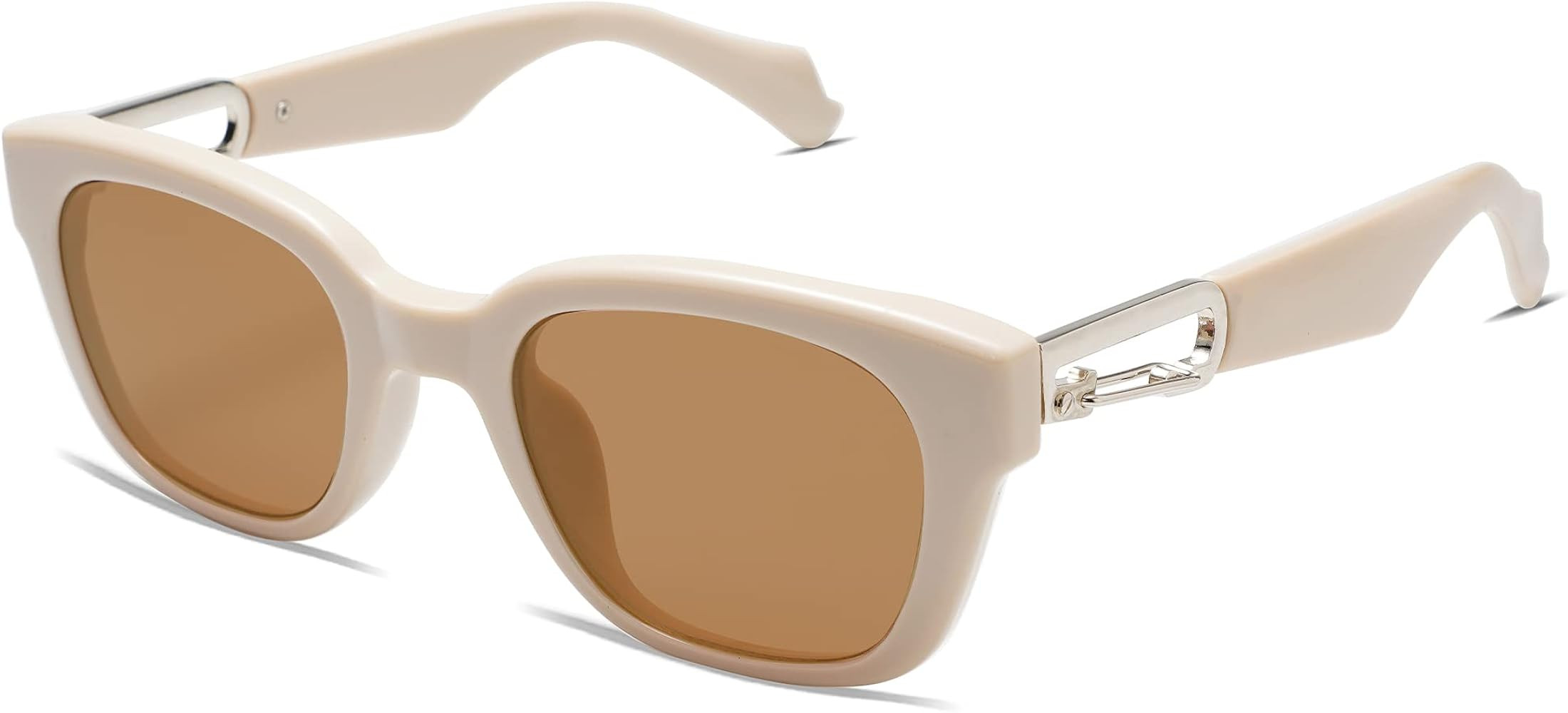 Allarallvr Trendy Rectangle Sunglasses for Women Fashion Square Inspired Designer Style Shades Sunni | Amazon (US)