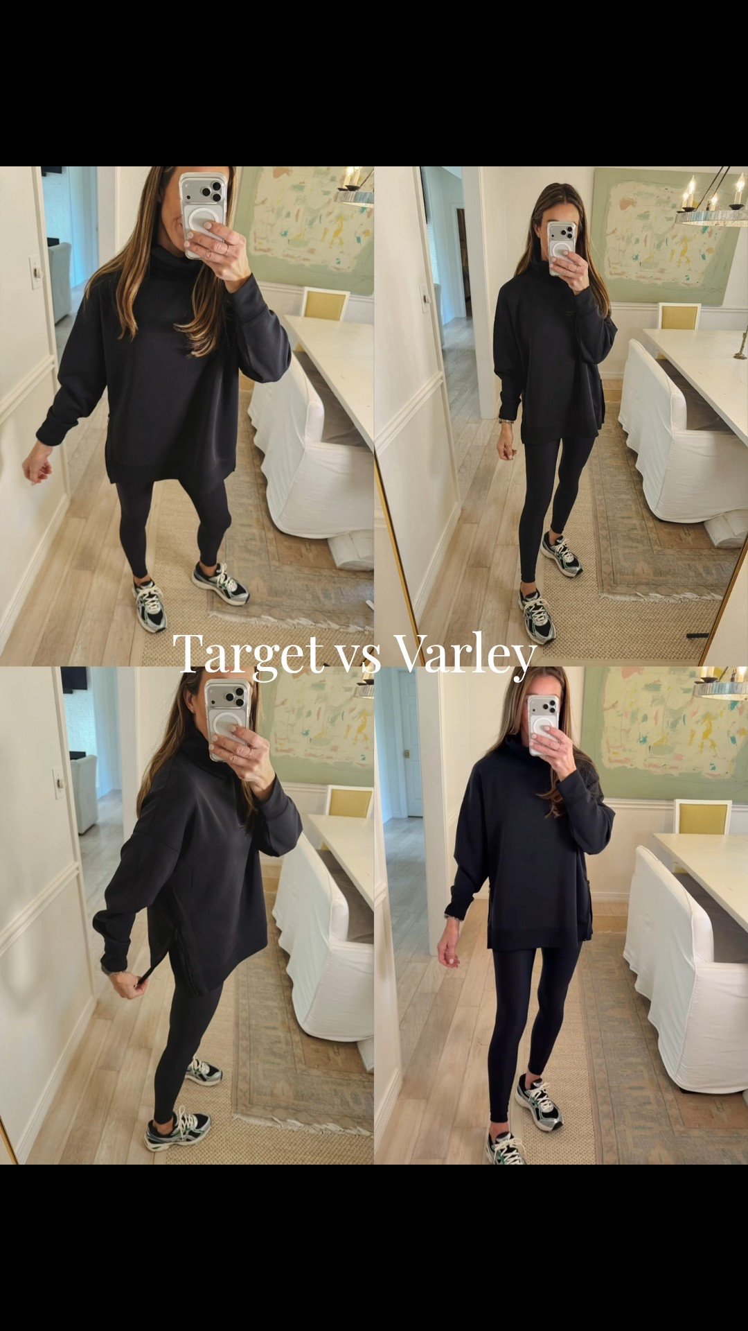 The target pullover I keep reaching for right now! Butter softstreme like fabric. Side zips Covers the booty. Paired here with my favorite Target legging that is so similar to the alo airsculpt legging. New sneakers are a must! So comfy and they make your legs look good. Calling these my skinny sneakers. Mom outfit. Target pullover comes in other colors and so does leggings 

#LTKootd #LTKOver40 #LTKmomlife