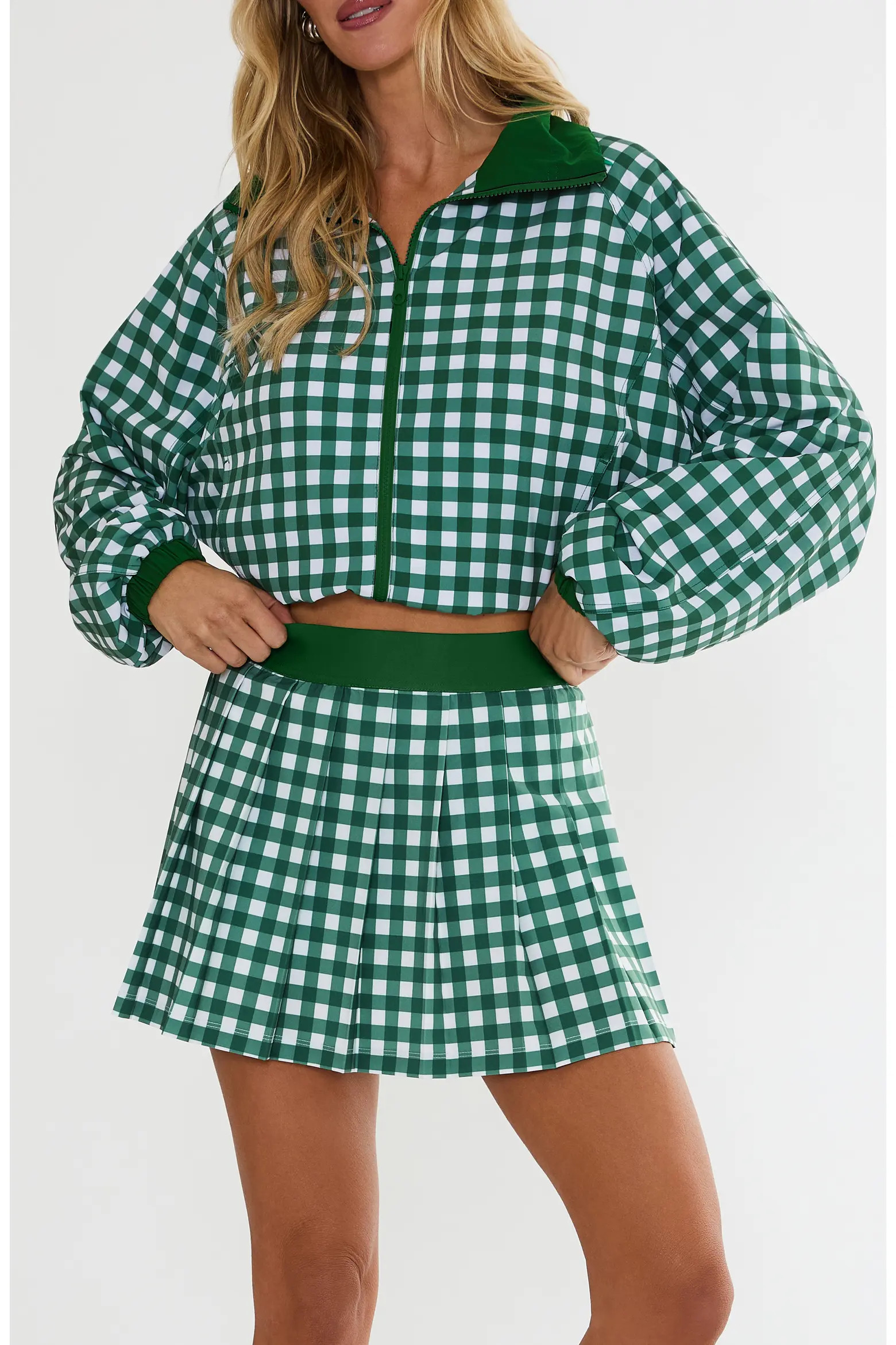 Beach Riot Irina Pleated Check Miniskirt (Women) | Nordstrom | Nordstrom