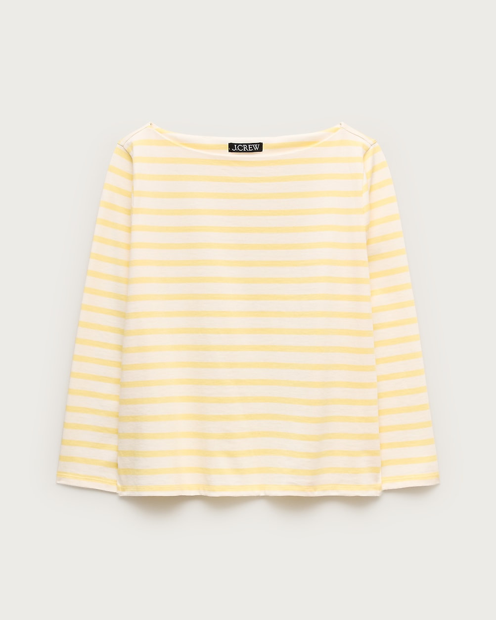 Boatneck T-shirt in striped heavyweight cotton | J. Crew US