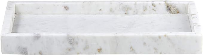 47th & Main Elegant Marble Tray 12 x 6.3-inches, White Rectangle | Amazon (US)