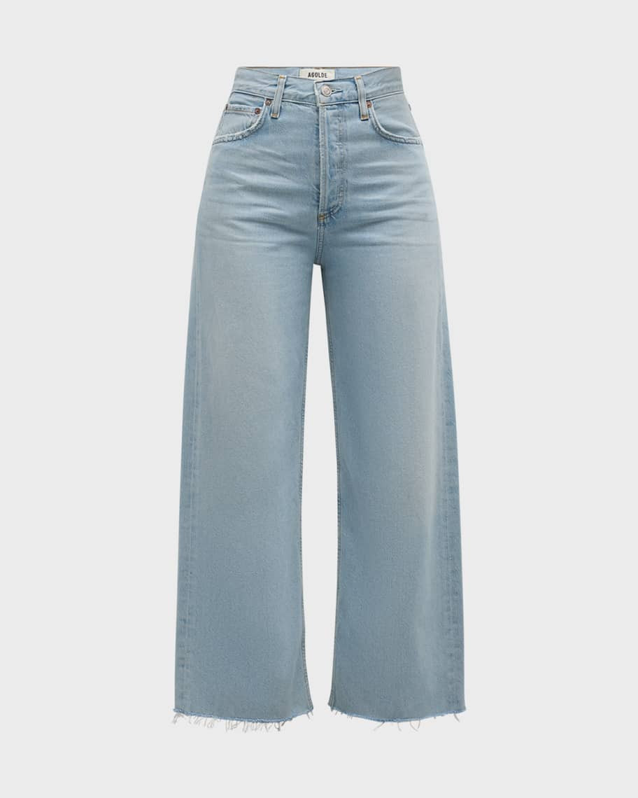 AGOLDE Ren High-Rise Wide-Leg Jeans | Neiman Marcus