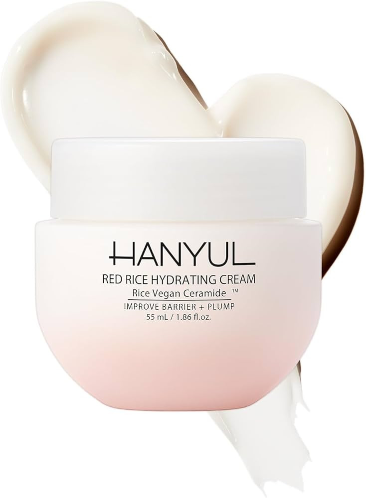 Hanyul Red Rice Hydrating Cream with Fermented Rice Extract, Collagen | Korean Vegan Ceramide Moi... | Amazon (US)