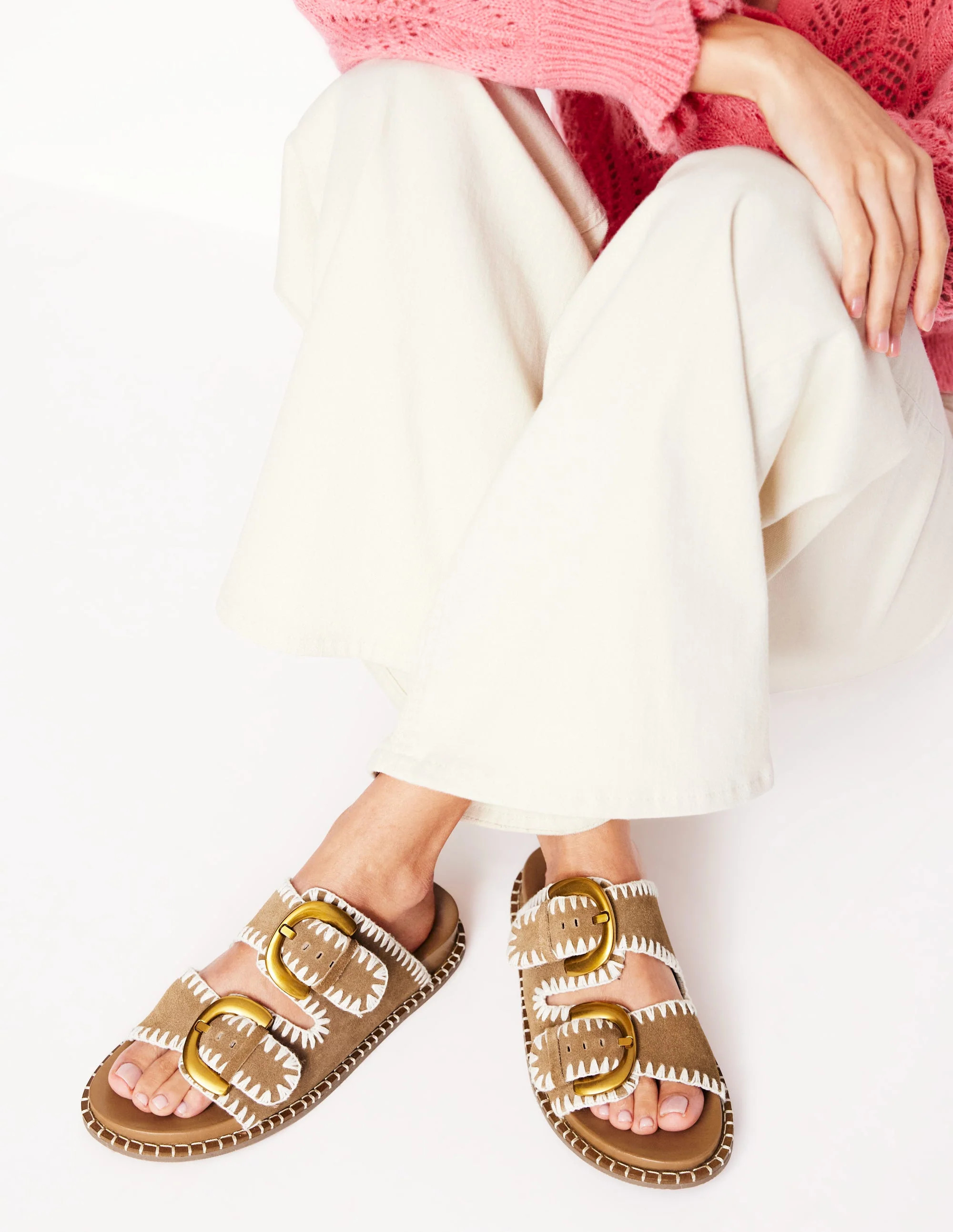 Alberta Footbed Sandal-Tan | Boden (US)