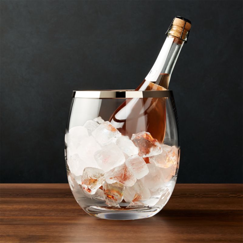 Pryce Champagne/Ice Bucket + Reviews | Crate & Barrel | Crate & Barrel