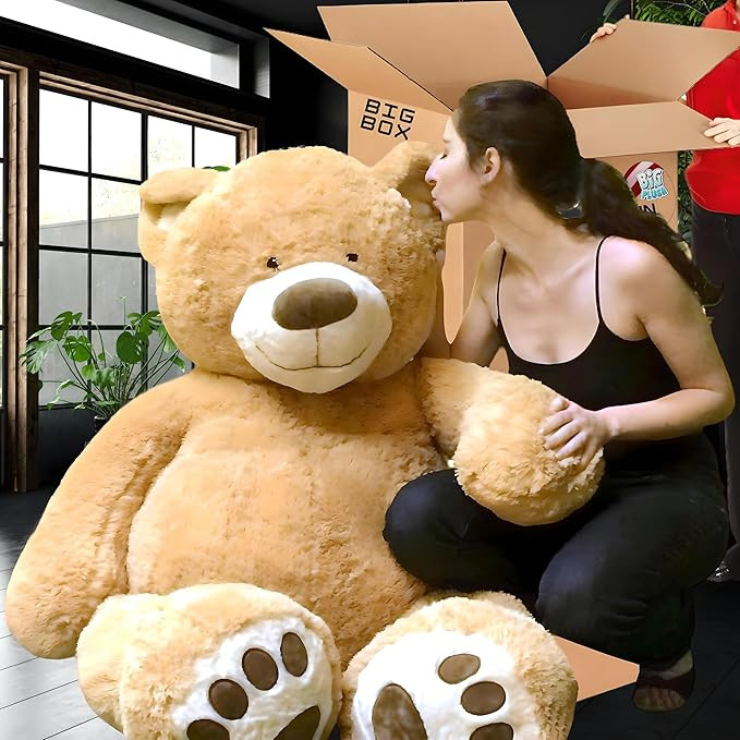 Big Plush Giant 5 Foot Customizable Teddy Bear Hand-Stuffed in USA, Personalized & Ready to Hug i... | Amazon (US)