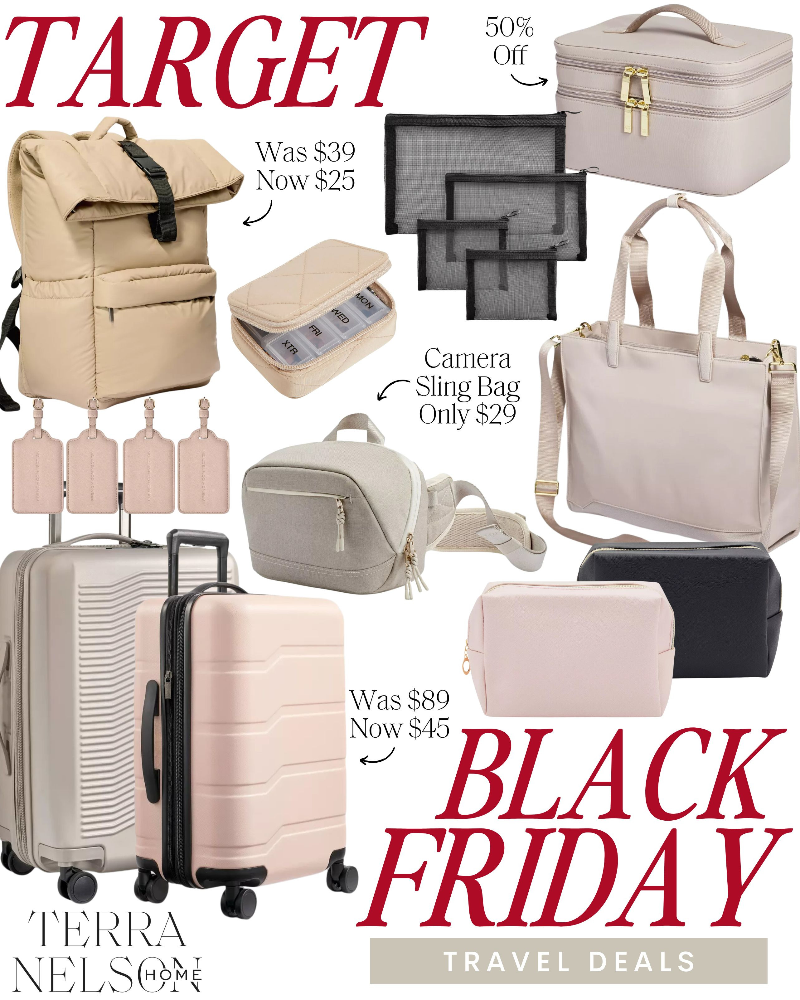 Target Black Friday Deals / Target Black Friday Sale / Luggage Deals / Travel Accessories Sale / Travel Backpacks / Travel Containers / Luggage Sale / Aesthetic Travel / Target Sale / Holiday Sale  

 #LTKCyberWeek #LTKHoliday #LTKSaleAlert