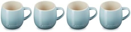 Le Creuset Stoneware Set of 4 Heritage Mugs, 13 oz. each, Sea Salt | Amazon (US)