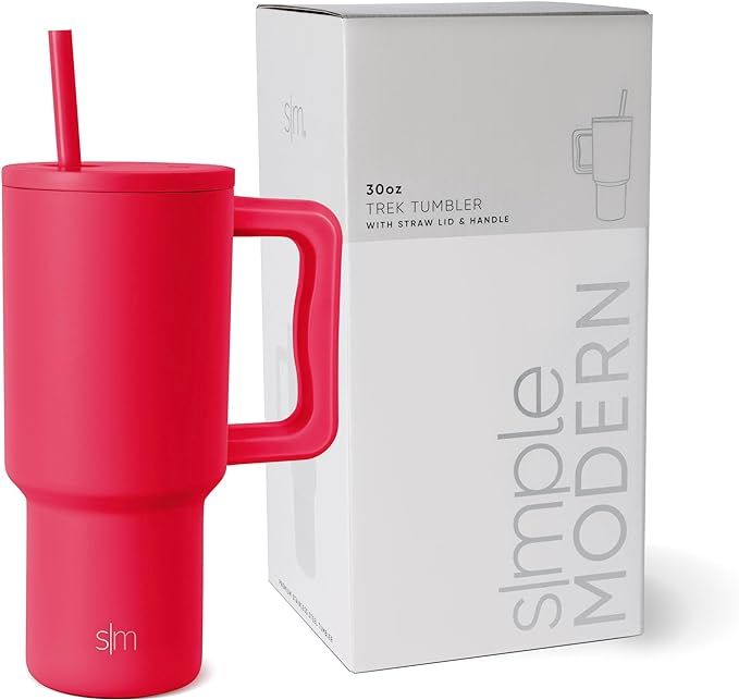 Simple Modern 30 oz Tumbler with Handle and Straw Lid | Insulated Cup Reusable Stainless Steel Wa... | Amazon (US)