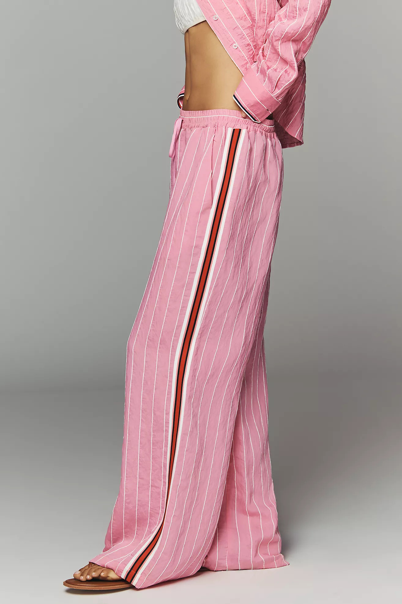 Brooklin Tie-Front Printed Pull-On Pants by Maeve | Anthropologie (US)