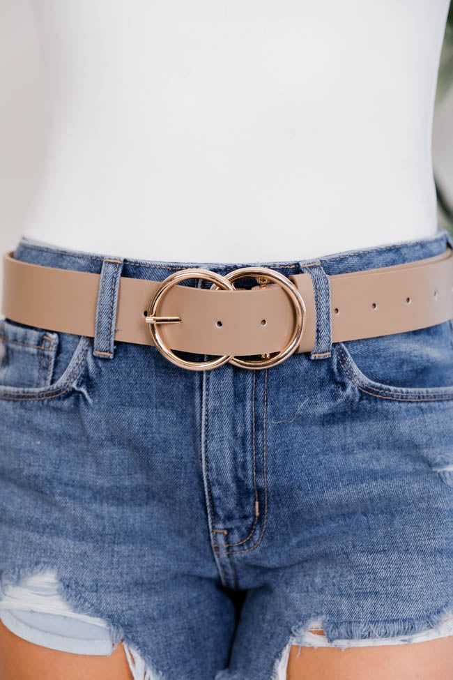 Count Your Blessings Circle Taupe Belt | The Pink Lily Boutique