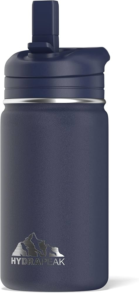 Hydrapeak Mini 14oz Kids Water Bottle with Straw Lid, Insulated Water Bottle Kids, Kids Water Bot... | Amazon (US)