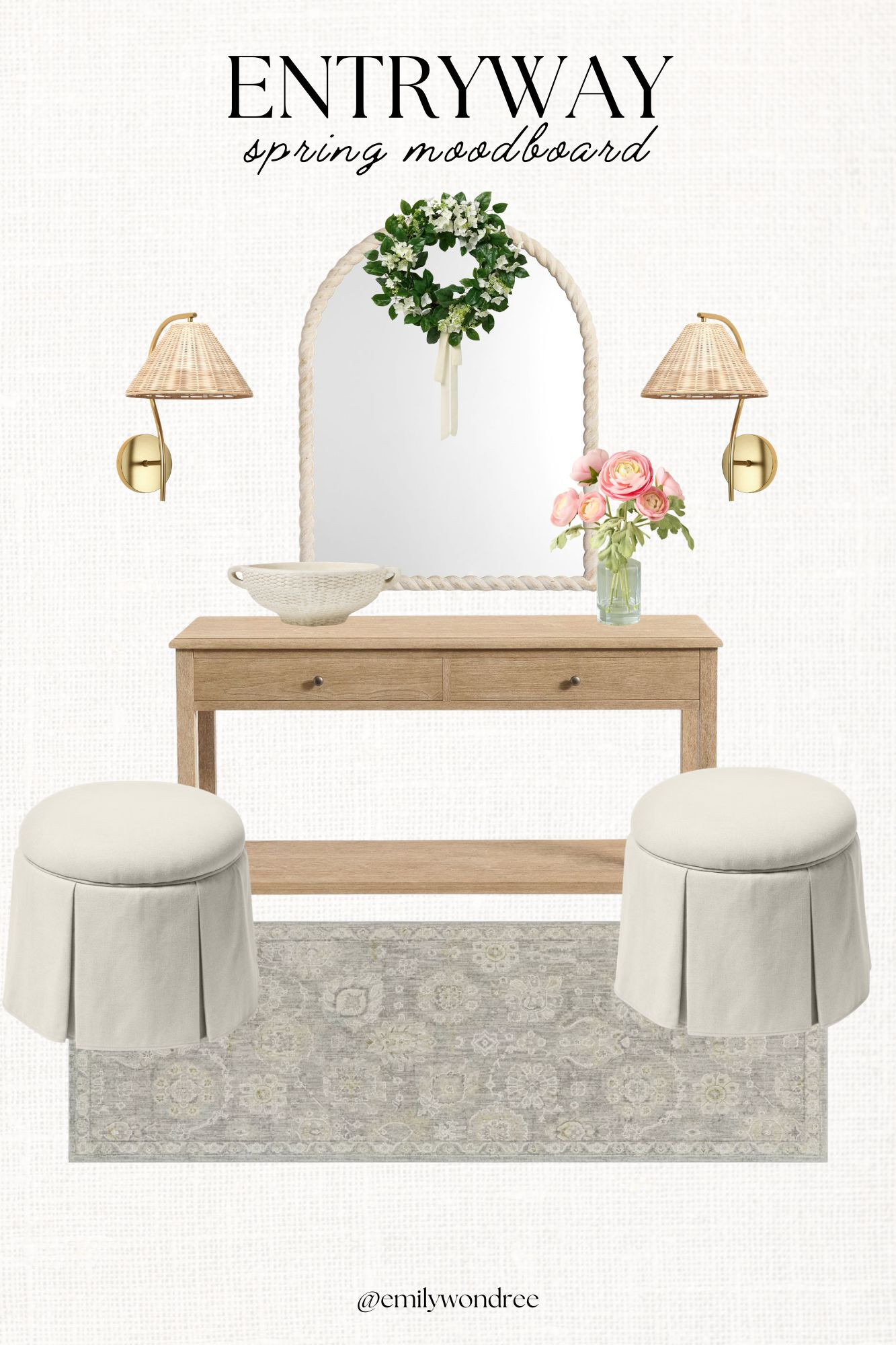 Spring Entryway Moodboard #springdecor #moodboard #entryway 

 #LTKSeasonal #LTKHome