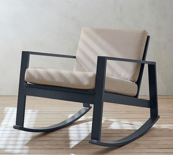 Indio Metal Rocking Outdoor Lounge Chair | Pottery Barn (US)
