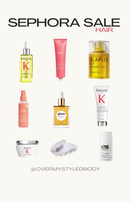 THE SEPHORA SALE IS LIVE! I’ve rounded up my favourite hair products! I’ve been on a journey to grow my hair & these are some of my faves that I use to lengthen & strengthen! And don’t sleep on DAE’s styling cream for all your slicked back buns & hairstyles 💕✨

#LTKbeauty #LTKxSephora #LTKfindsunder50