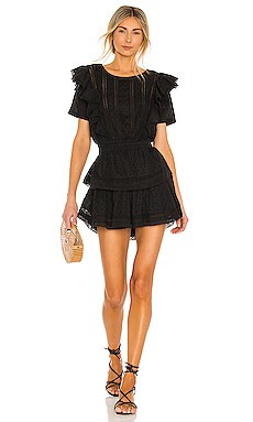 LoveShackFancy Natasha Dress in Black from Revolve.com | Revolve Clothing (Global)