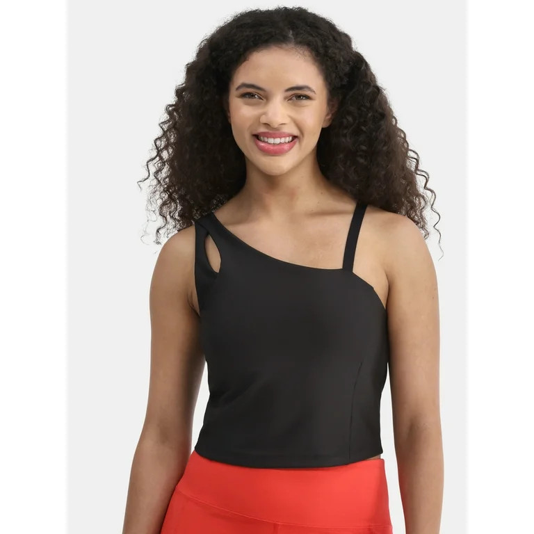 Avia Women's Shine Asymmetrical Bra Tank, Sizes XS-XXXL | Walmart (US)
