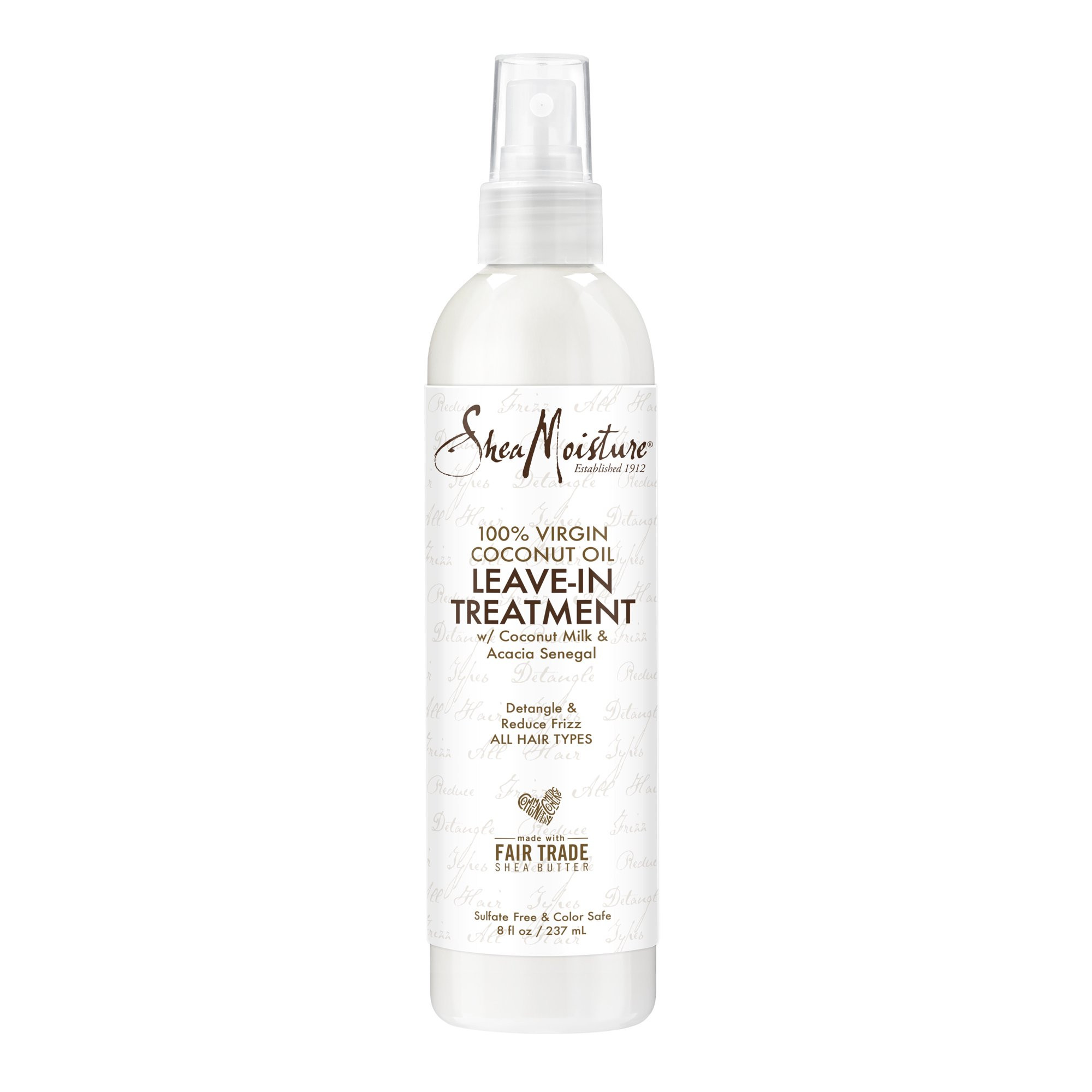 SheaMoisture 100% Extra Virgin Coconut Oil Leave-in Conditioner Treatment Silicone Free for All H... | Walmart (US)