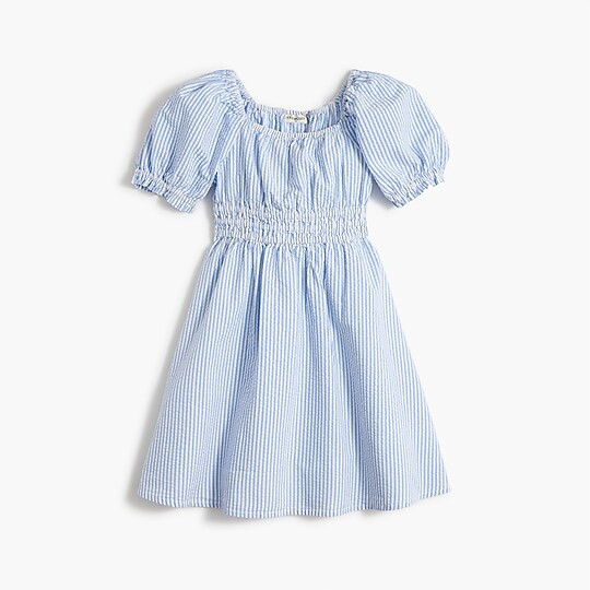 Girls' seersucker dress | J.Crew Factory