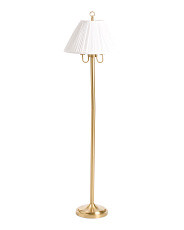 62in Metal Floor Lamp With Pleated Shade | Home | Marshalls | Marshalls